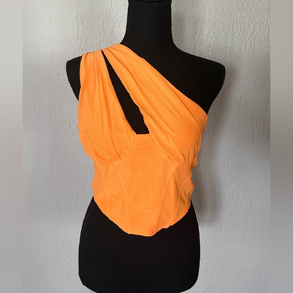 Orange Corset Top